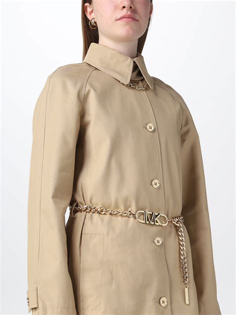 michael kors tan trench coat